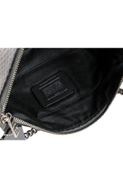 Current Boutique-Coach - Silver Reptile Embossed Leather Crossbody Purse