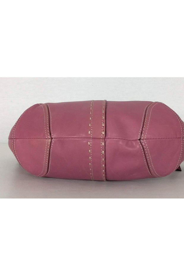 Coach Handbags Shoulder Hobo Purse Pink Fabric Leather A0920-F13115