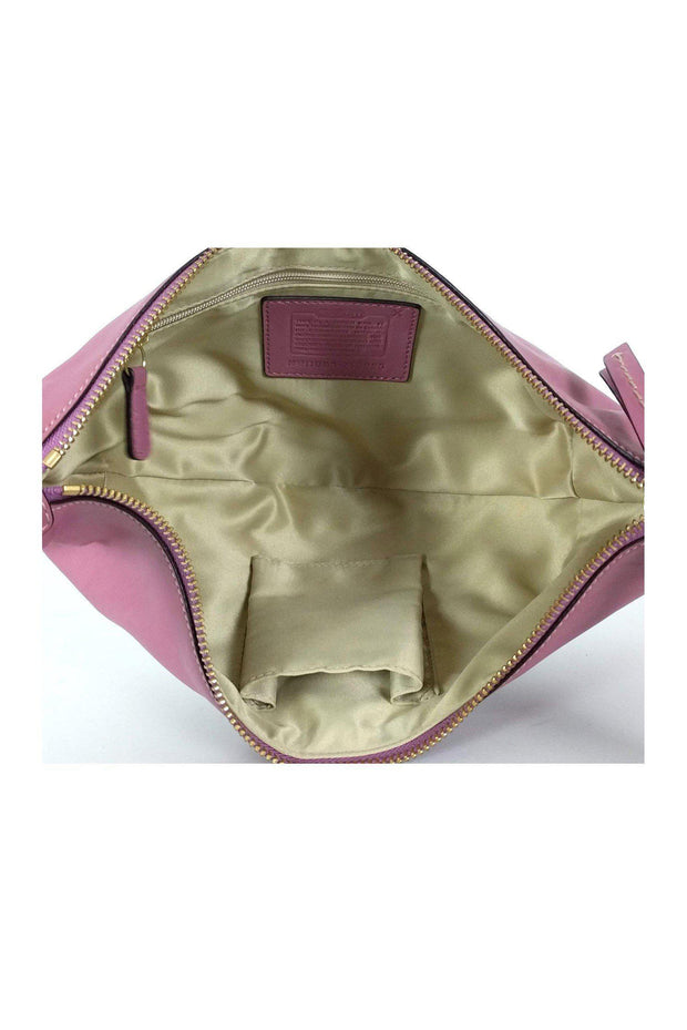 Coach CC435 Pink Leather Carry Shoulder Bag
