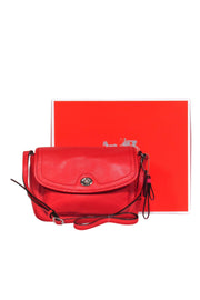 Current Boutique-Coach - Tomato Red Pebbled Leather Crossbody