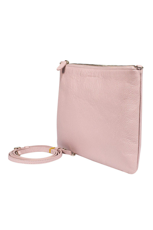 Guess KASINTA DOUBLE ZIP POUCH SET - Across body bag - powder pink/light  pink - Zalando.co.uk