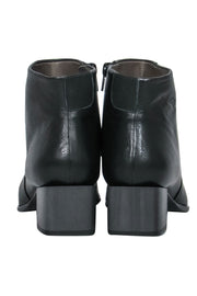 Current Boutique-Coclico - Black Pebbled Leather Block Heel “Frida” Ankle Booties Sz 6.5