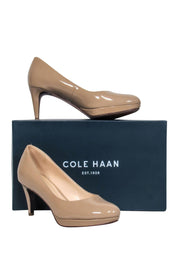 Current Boutique-Cole Haan - Beige Patent Leather Pumps Sz 6.5