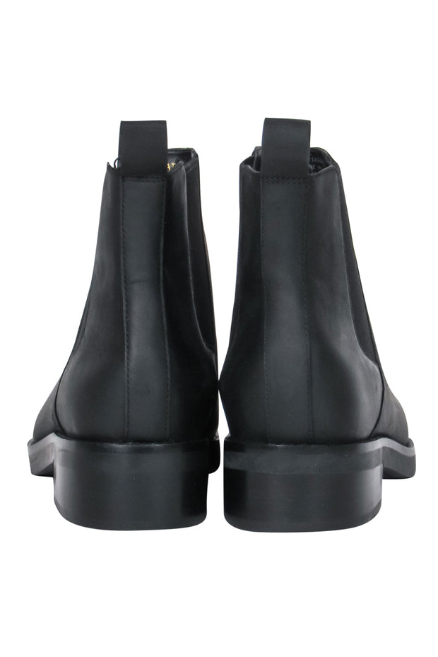 Current Boutique-Cole Haan - Black Leather Waterproof "Mara Grand" Chelsea Rain Boots Sz 6.5