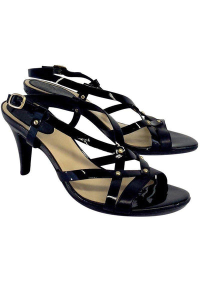 Current Boutique-Cole Haan - Black Strappy Leather Sandals Sz 7