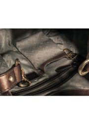 Current Boutique-Cole Haan - Bronze Woven Leather Shoulder Bag
