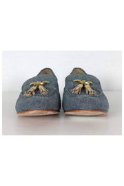 Current Boutique-Cole Haan - Chambray Loafers w/ Gold Tassels Sz 6.5
