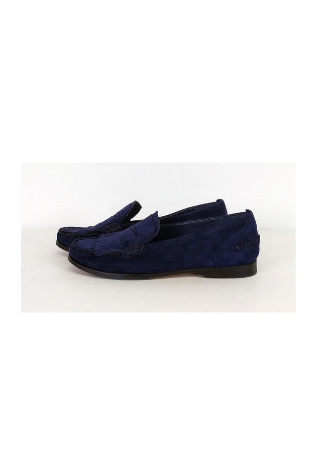 Current Boutique-Cole Haan - Dark Blue Suede Loafers Sz 7.5