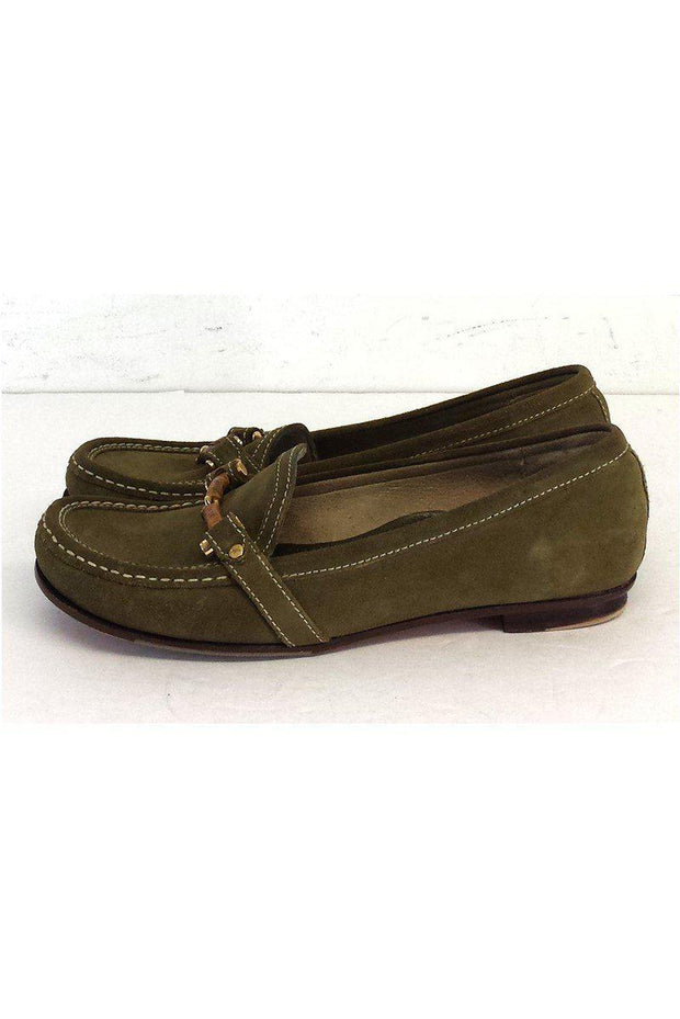 Current Boutique-Cole Haan - Olive Suede Loafers Sz 6.5