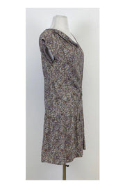 Current Boutique-Comptoir des Cotonniers - Purple & Taupe Print Dress Sz 4