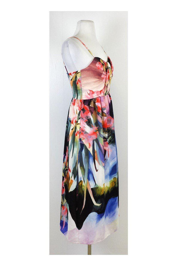 Current Boutique-Corey Lynn Calter - Multicolor Floral Spaghetti Strap Dress Sz 0