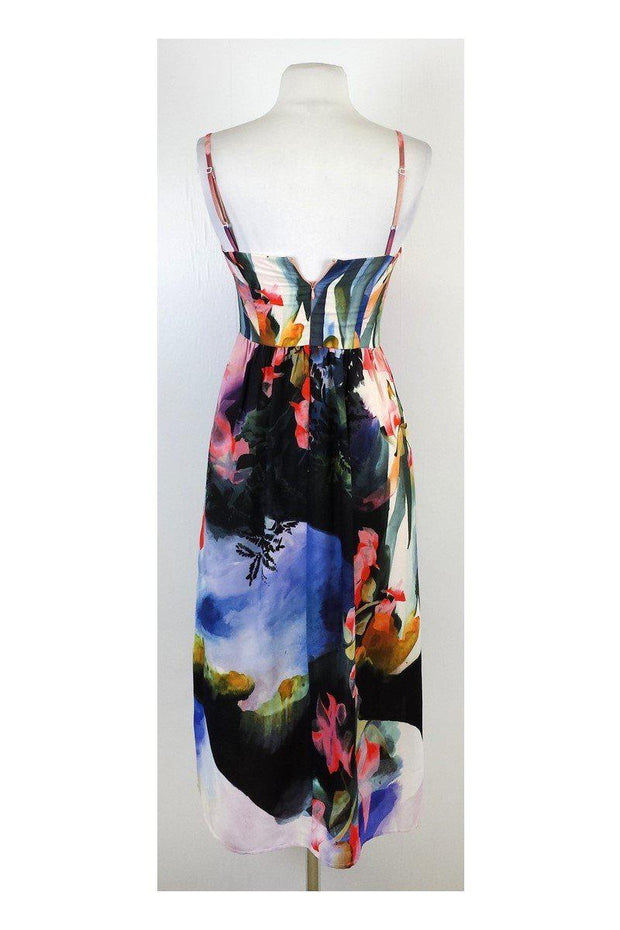 Current Boutique-Corey Lynn Calter - Multicolor Floral Spaghetti Strap Dress Sz 0