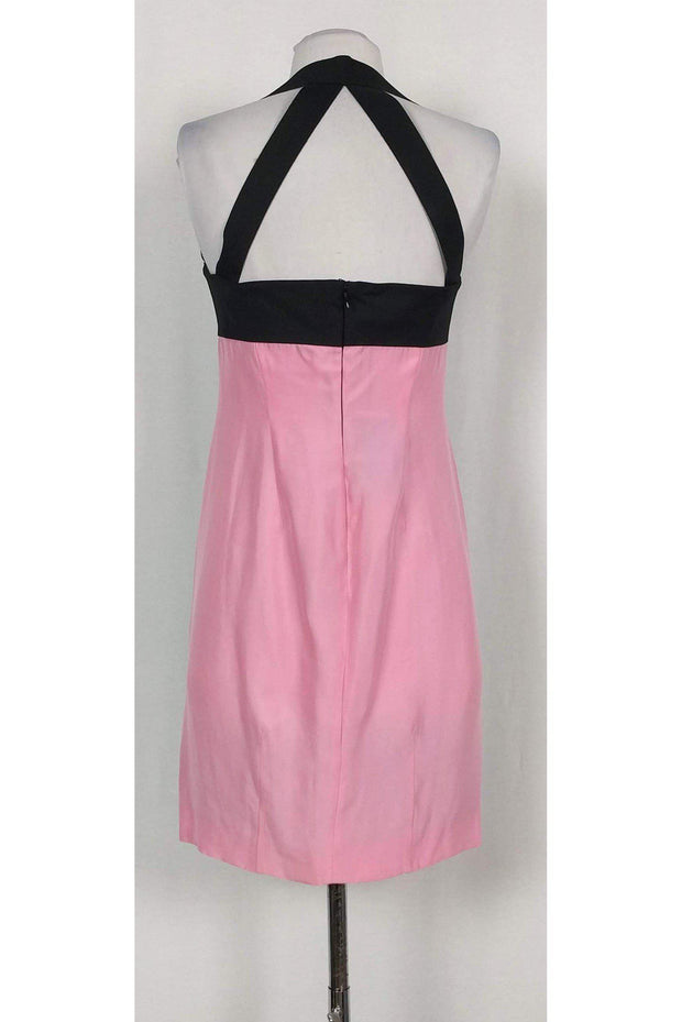 Current Boutique-Costume National - Black & Pink Fitted Dress Sz 6