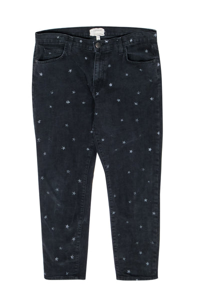 Current Boutique-Current/Elliott - Dark Grey Straight Leg Jeans w/ Stars Sz 30