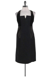 Current Boutique-Cut 25 by Yigal Azrouel - Grey & Black Fitted Dress Sz 8