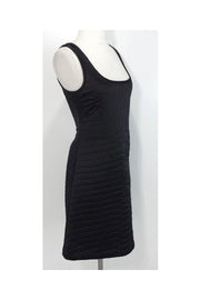 Current Boutique-Cynthia Rowley - Black Quilted Silk Dress Sz 8