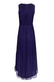 Current Boutique-Cynthia Rowley - Navy Maxi Dress w/ Rope Embroidery Sz 0
