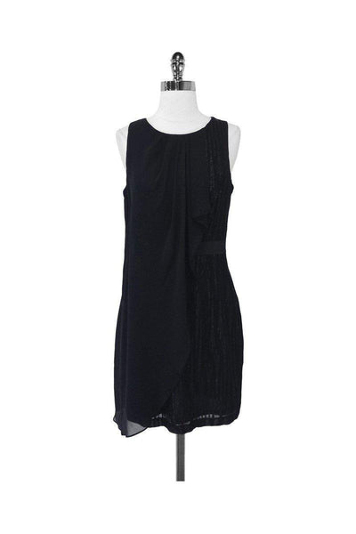 Current Boutique-Cynthia Steffe - Black Embellished Sheath Dress Sz 8