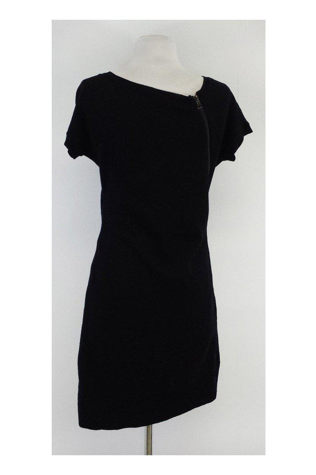 Current Boutique-Cynthia Steffe - Black Wool Short Sleeve Sweater Dress Sz XS