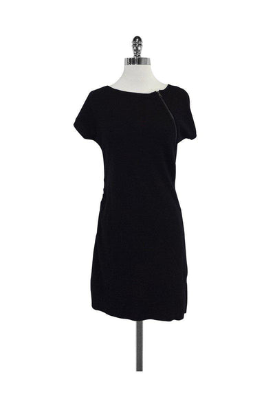 Current Boutique-Cynthia Steffe - Black Wool Short Sleeve Sweater Dress Sz XS