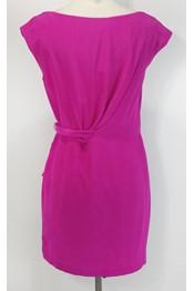 Current Boutique-Cynthia Steffe - Fuchsia Sleeveless Silk Dress Sz 2