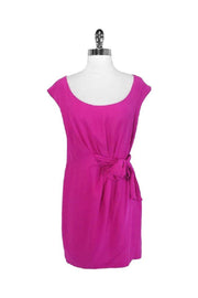 Current Boutique-Cynthia Steffe - Fuchsia Sleeveless Silk Dress Sz 2