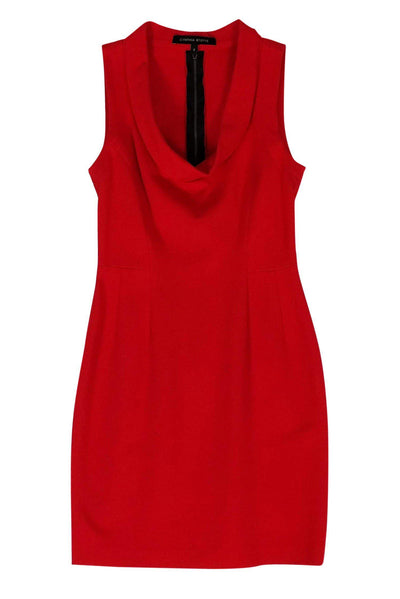 Current Boutique-Cynthia Steffe - Red Cowl Neck Dress Sz 0