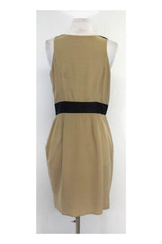 Current Boutique-Cynthia Steffe - Tan & Black Front Zip Dress Sz 8