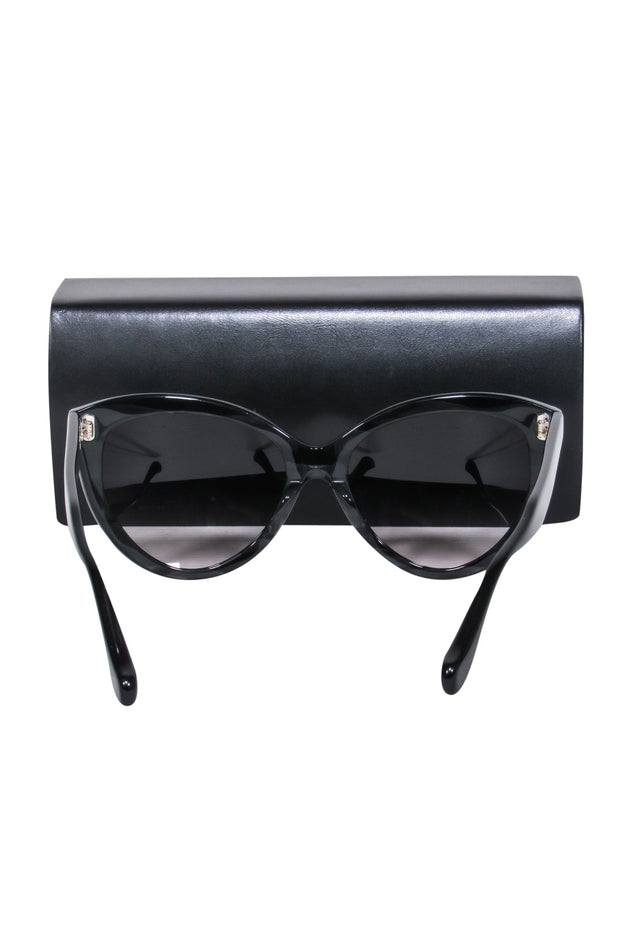 Current Boutique-DITA - Black Cat Eye "Eclipse" Sunglasses