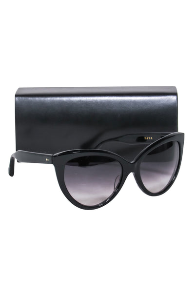 Current Boutique-DITA - Black Cat Eye "Eclipse" Sunglasses