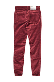 Current Boutique-DL1961 - Rust Red Velvet Skinny Pants Sz 26
