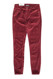 Current Boutique-DL1961 - Rust Red Velvet Skinny Pants Sz 26