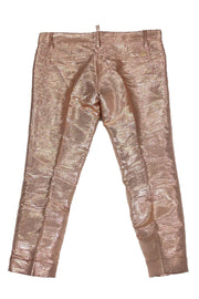 Current Boutique-DSQUARED2 - Rose Gold Metallic Pants Sz 6