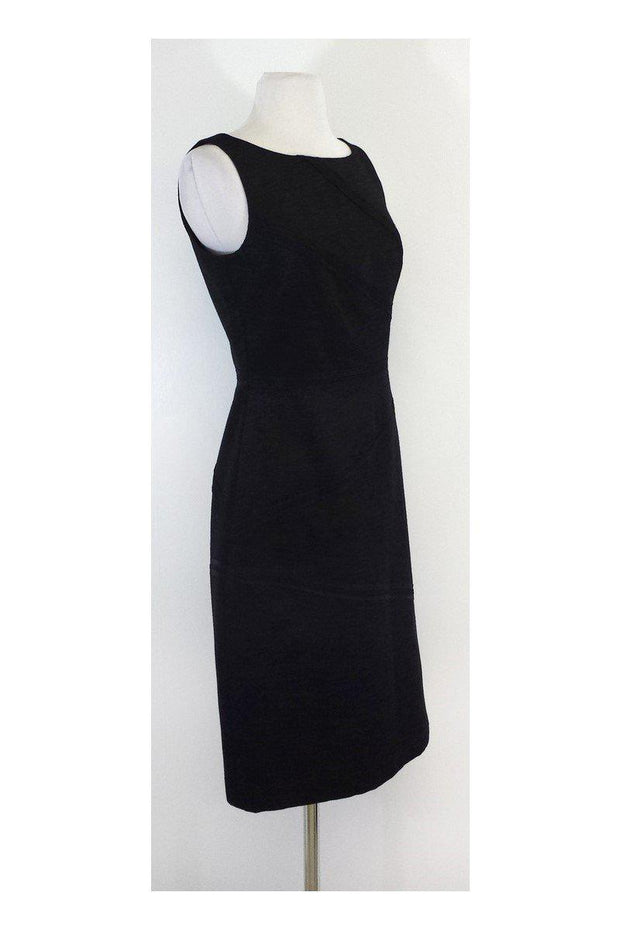 Current Boutique-David Meister - Black Textured Sleeveless Dress Sz 6