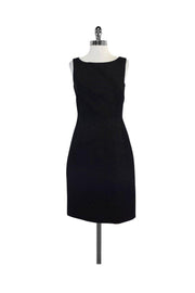 Current Boutique-David Meister - Black Textured Sleeveless Dress Sz 6
