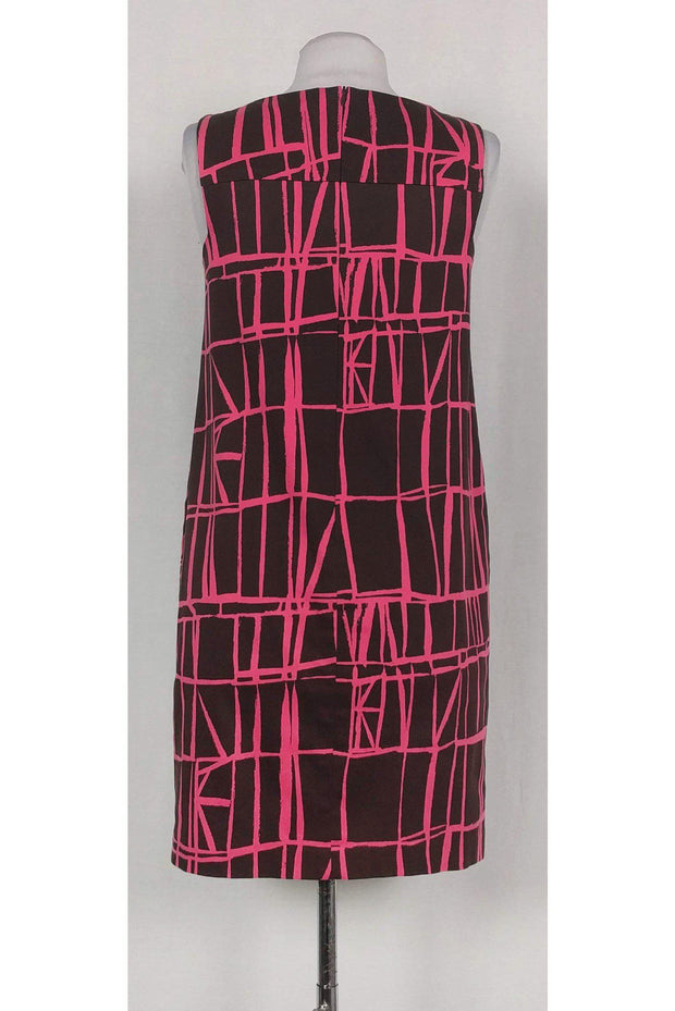 Current Boutique-David Meister - Brown & Pink Shift Dress Sz 2