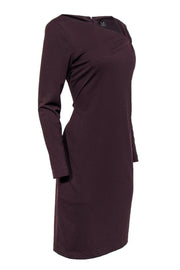 Current Boutique-David Meister - Burgundy Midi Dress w/ Knotted Shoulder Sz 8