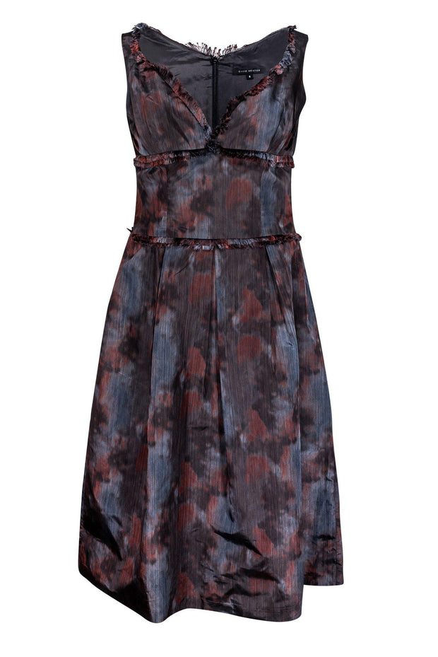 Current Boutique-David Meister - Copper & Gray A-Line Dress Sz 4