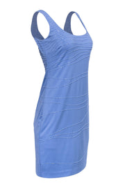Current Boutique-David Meister - Periwinkle Sleeveless Fitted Dress w/ Beading Sz 6