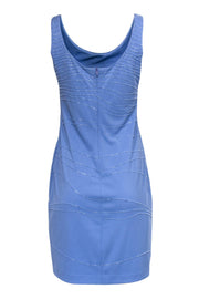 Current Boutique-David Meister - Periwinkle Sleeveless Fitted Dress w/ Beading Sz 6