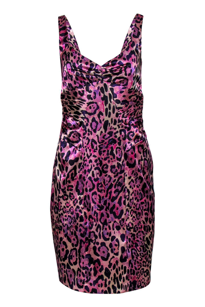 Dolce & Gabbana Girls Mini-Me Leopard Velvet Runway Dress