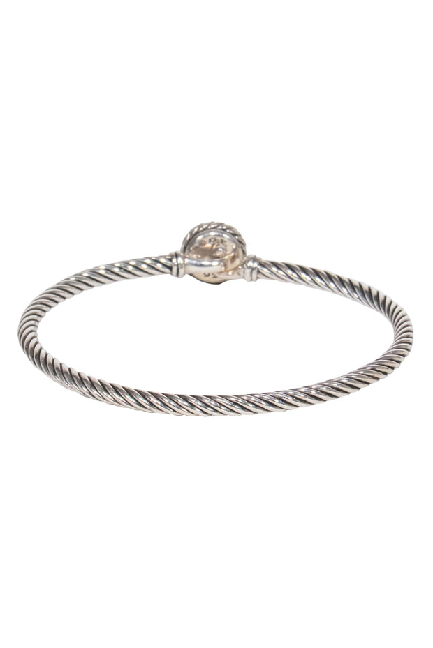 Current Boutique-David Yurman - "Petite Chatelaine" Bracelet in Sterling Silver w/ Citrine