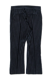 Current Boutique-Derek Lam 10 Crosby - Dark Wash Velvet Striped High-Waist Wide Leg Jeans Sz 6