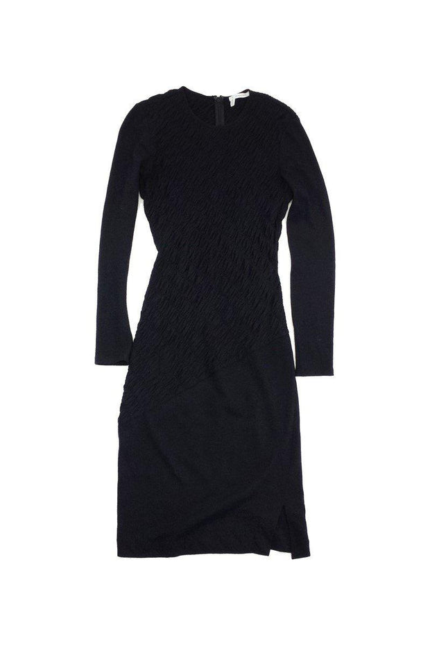 Current Boutique-Derek Lam - Black Wool Long Sleeve Dress Sz 2