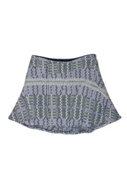 Current Boutique-Derek Lam - Lavender & Navy Tweed Miniskirt Sz 0