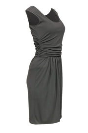 Current Boutique-Derek Lam - Olive Green Draped Sheath Dress Sz 4