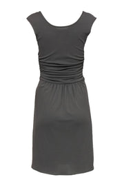 Current Boutique-Derek Lam - Olive Green Draped Sheath Dress Sz 4
