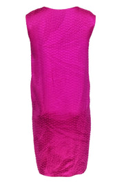 Current Boutique-Devi Kroell - Magenta Textured Shift Dress Sz 8