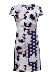 Current Boutique-Diane von Furstenberg - Abstract Print Silk Cap Sleeve Dress Sz 6