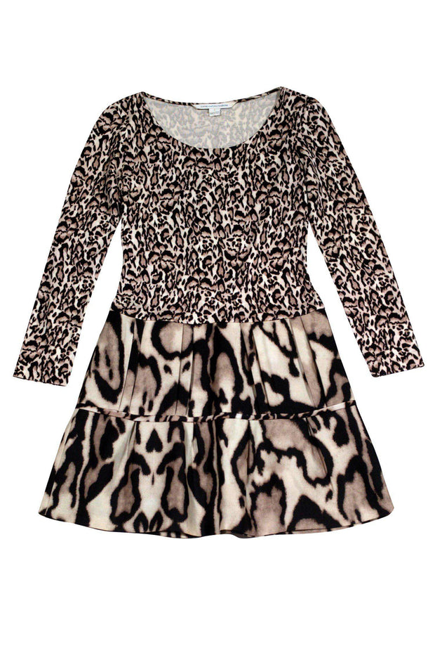 Current Boutique-Diane von Furstenberg - Animal Print Fit & Flare Dress Sz 0